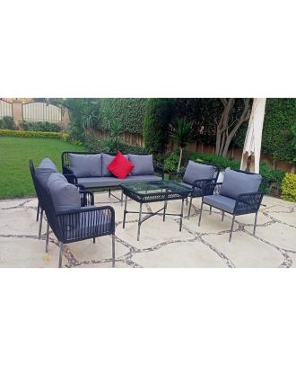 Outdoor set - sofa, 4 chairs and table - SH174