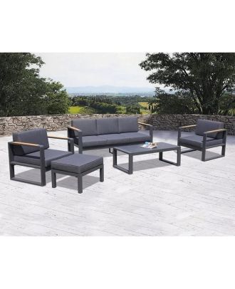 Outdoor set - sofa, 2 chairs, pouffe and table - SH178