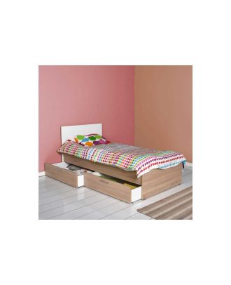 سرير 100سم - بني*ابيض - RA-BD25