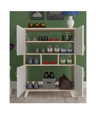 Shoe Rack, White - RA-S12