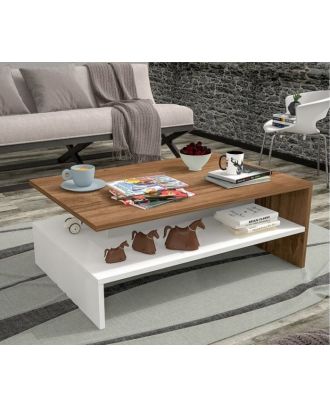 Coffee Table, White*Brown - RA-T08