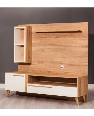 وحدة تلفزيون مع مكتبه، بني - 160سم - ra013