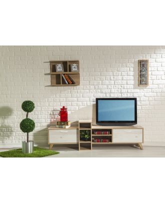 وحدة تلفزيون، 177سم، بيج*ابيض - ra016