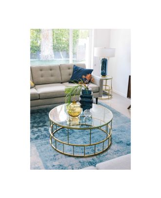 Coffee table, Metal, Golden - S104