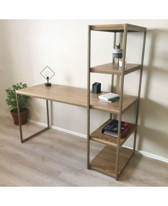 Metal library, gray*brown - S124