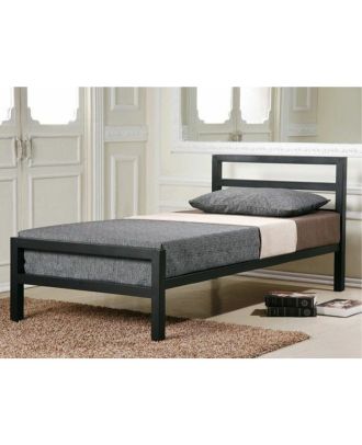 Bed, 90x100x200x100cm, Black - S21