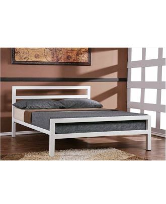 Bed, 90x120x200x120cm, White - S28