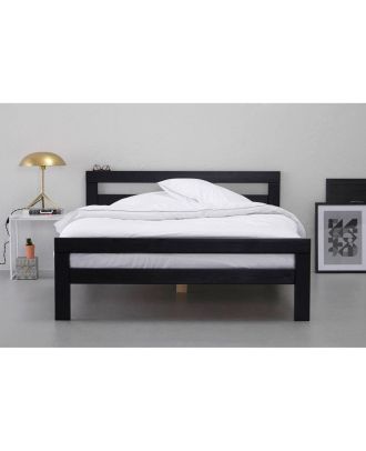Bed, 90x160x200x160cm, Black - S30