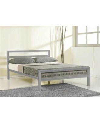Bed, 90x140x200x140cm, Gray - S37