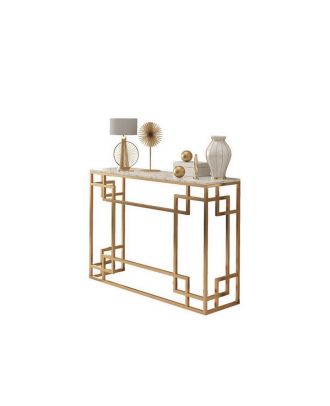 Console, Metal*Marble, Golden*White - S72