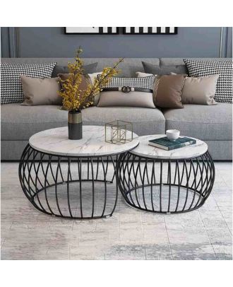 Coffee table, Metal ,Black - S79