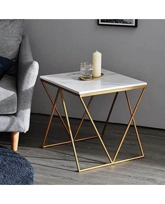 Coffee table, Metal, golden - S87