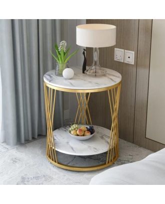 Side table, Metal, golden - S90