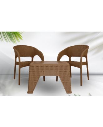 Outdoor furniture set, 2 Chairs and Table - S 14