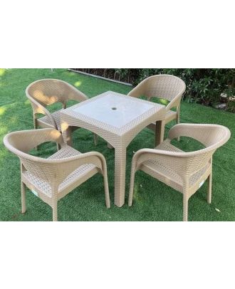 Outdoor furniture set, 4 Chairs and Table - S 16