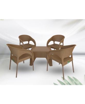 Outdoor furniture set, 4 Chairs and Table - S 18