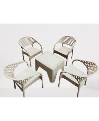 Outdoor furniture set, 4 Chairs and Table - S 24