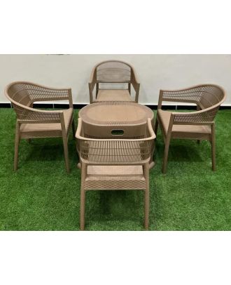Outdoor furniture set, 4 Chairs and Table - S 37