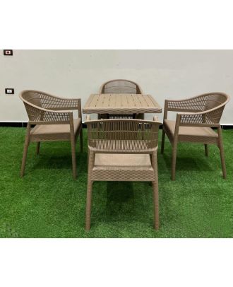 Outdoor furniture set, 4 Chairs and Table - S 39