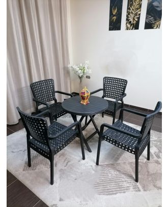 Outdoor furniture set, 4 Chairs and Table - S 49