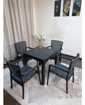 Outdoor furniture set, 4 Chairs and Table - S 50