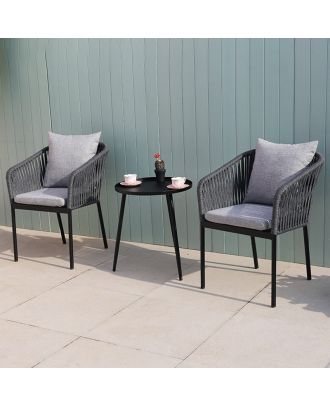 Outdoor furniture set 3 pieces, Gray - SH114