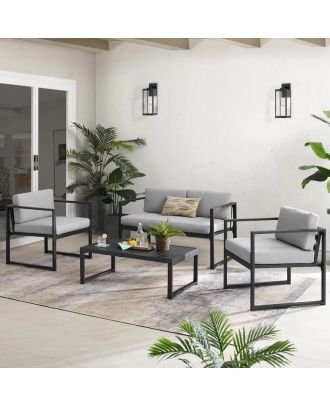Outdoor set sofa, 2 chairs and table - SH-142