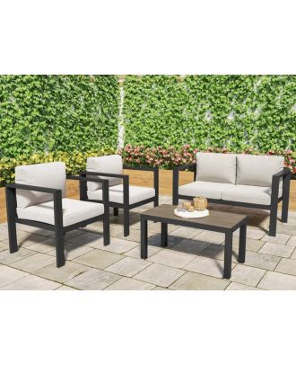 Outdoor set sofa, 2 chairs and table - SH-145
