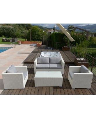 Outdoor furniture set 4 pieces - White، SH75