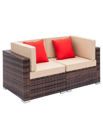 Outdoor sofa, Brown*Beige - SH83
