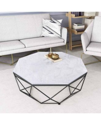 Coffee table, Black/White, 80*50cm - st100