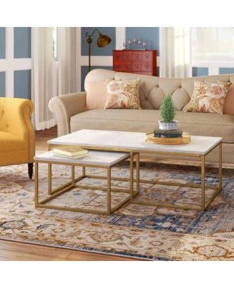 Coffee table set, Gold - st140