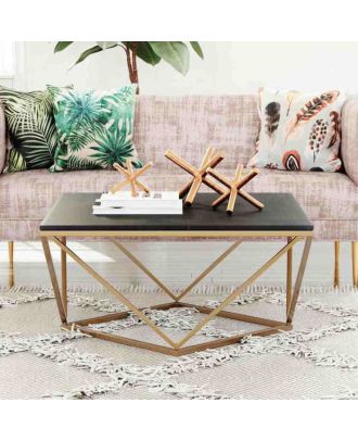 Coffee table, Gold/Black - st172