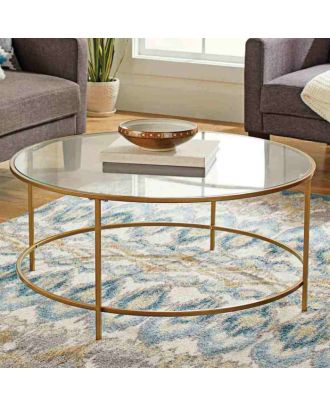 Coffee Table, Gold - 90*50cm - st187