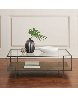 Coffee table, Black/Brown - st204
