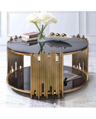 Coffee table, Black*Gold - st218