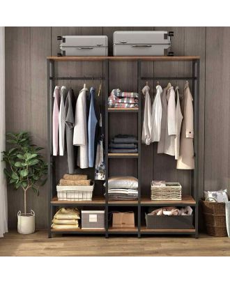 دولاب، اسود*بنى، 200*180*40سم - st49