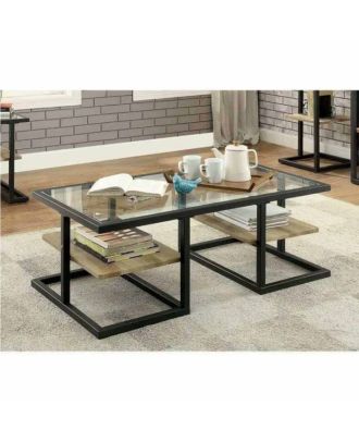 Coffee table, Black/Beige - st56