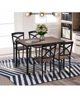 سفره 5 قطع - اسود*بنى - st66