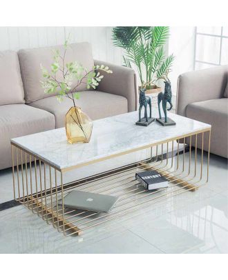 Coffee table, Gold*White - st7