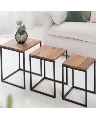 برابيزة جانبية 3 قطع - اسود*بني - st83