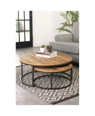 Coffee table set, Black*Brown - st86