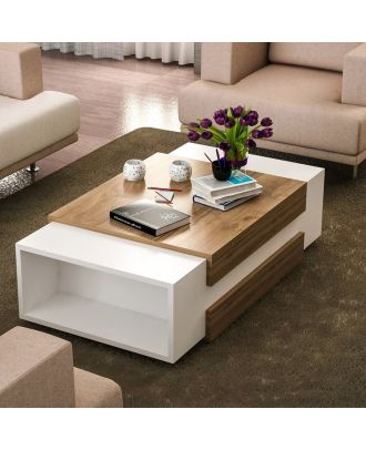 Coffee table, Brown*white - STV 05
