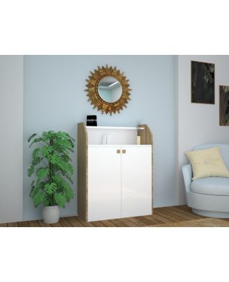 Shoe Rack, White*Beige - APP23