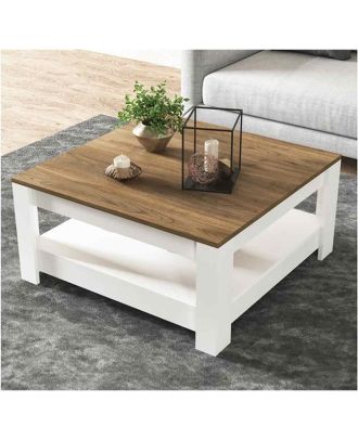 Coffee table, White*Brown - TB1013