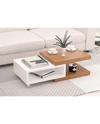 Coffee table, White*Brown - TB1030