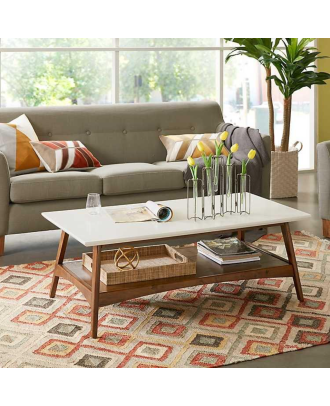 ترابيزة قهوة - ابيض*بني - TB1033