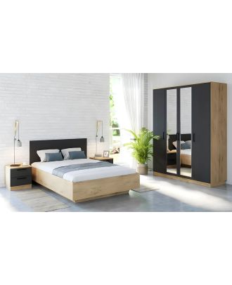 Bedroom 4 pieces, Gray - URL 93