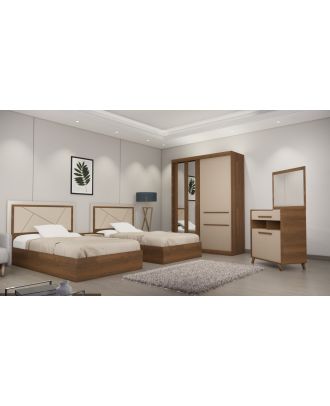 VINICIA Bedroom 4 pieces,  VINICIA- 2BED--TBR003 (WRS 120 )