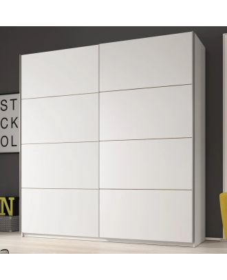 Wardrobe 160*200 cm, white - WOOD 089